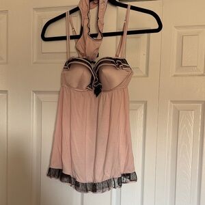Elegant Pink Women's Intimate Set